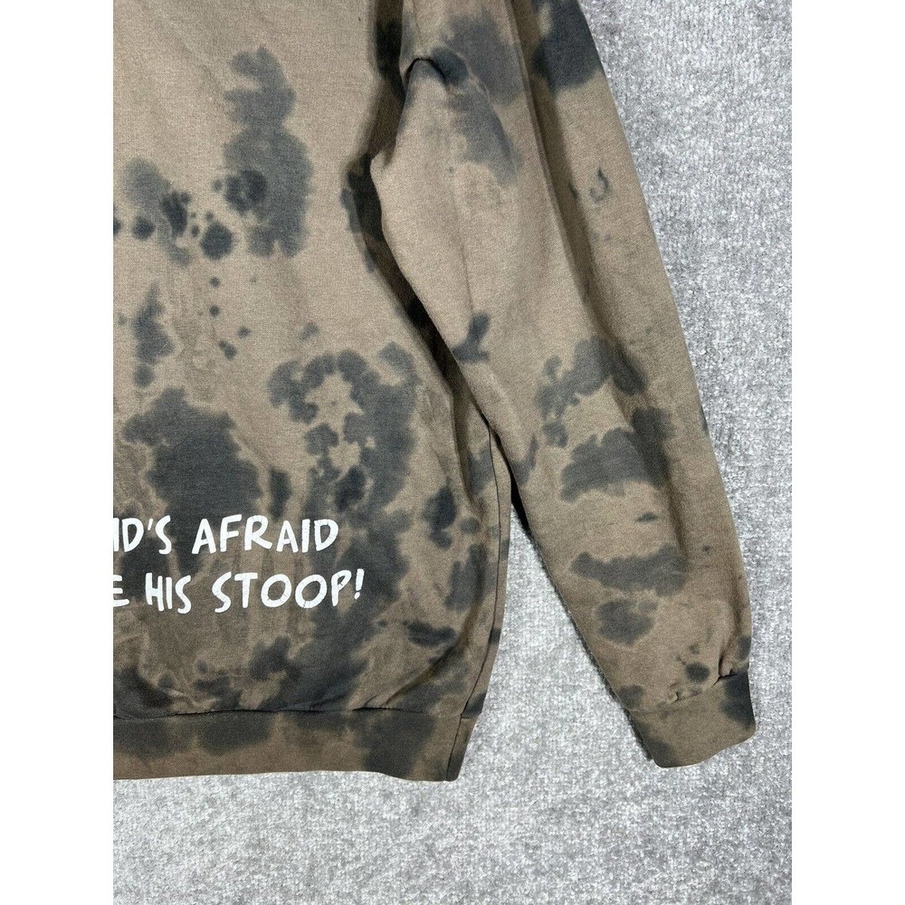 Nickelodeon Hey Arnold Stoop Kid Football Head Tie Dye Hoodie Mens Medium Brown - Picture 13 of 16
